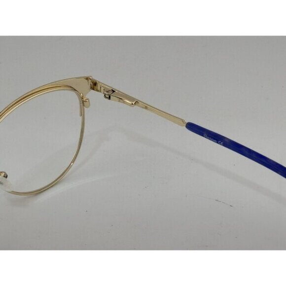 PRECISION - 3733 C5 53-18-140 Blue and Gold Metal Glasses Frames - Picture 4 of 7